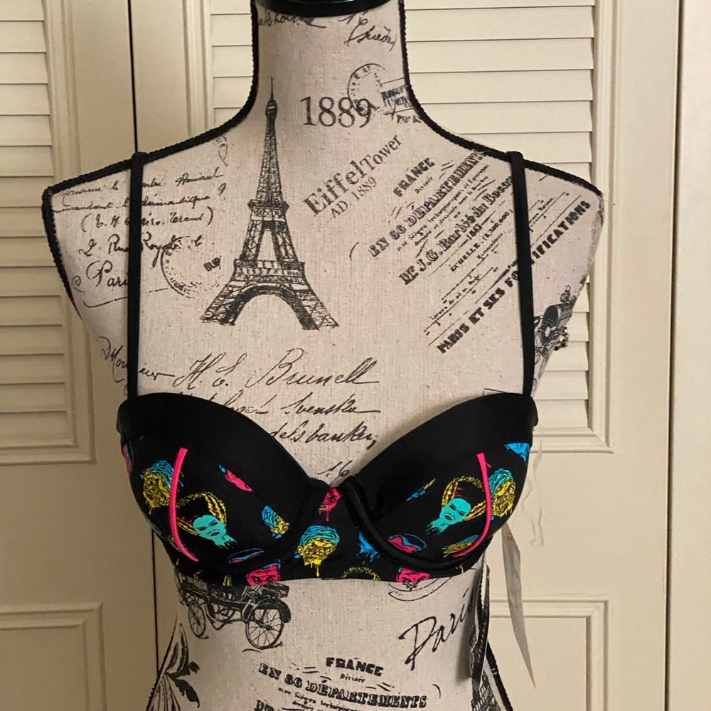 Hot topic universal monsters heads classic horror film movie bikini swim top